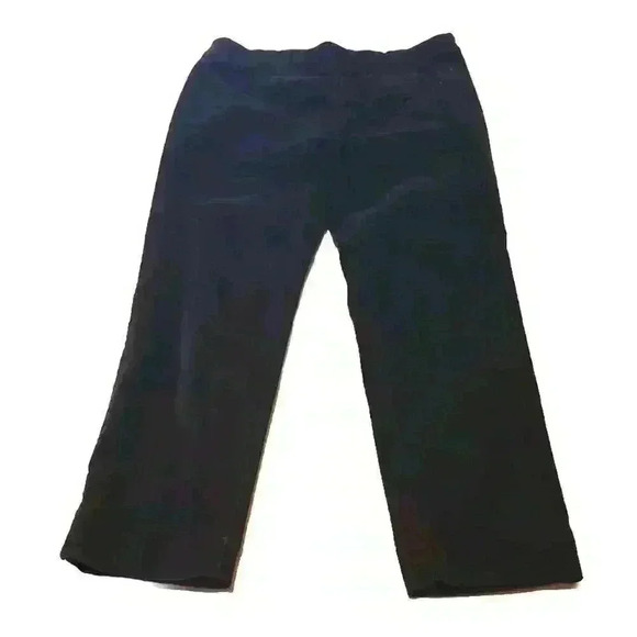 J. Jill Dark Brown Corduroy Pants Flat Front Side Zip Pockets Sz 6 EUC - Picture 1 of 10